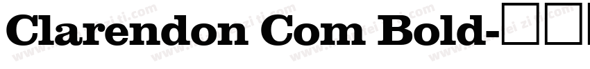 Clarendon Com Bold字体转换